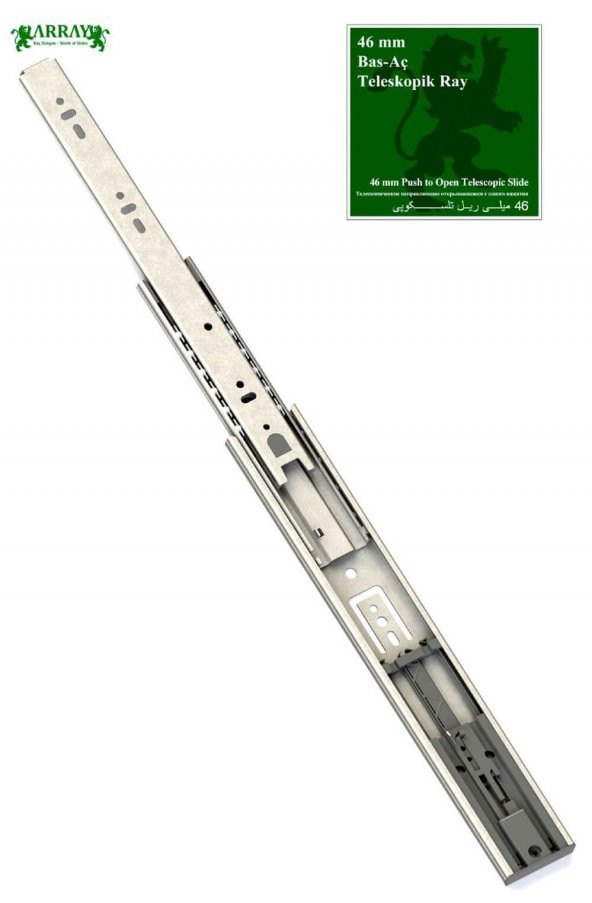 Array Bilyalı Teleskopik Bas-Aç Mat Ray  46mmx35cm ürün görseli