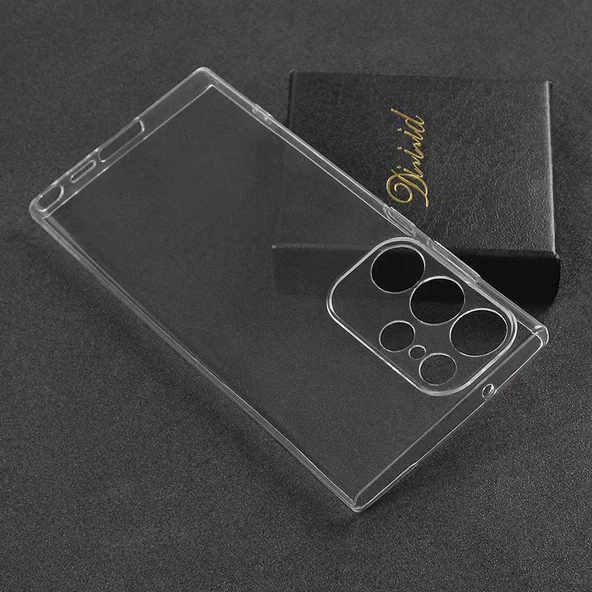 Galaxy S23 Ultra Kılıf Şeffaf İnce ve Esnek Süper Silikon Kılıf - Resim 5