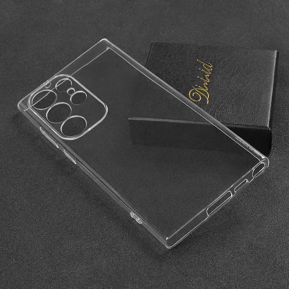 Galaxy S23 Ultra Kılıf Şeffaf İnce ve Esnek Süper Silikon Kılıf - Resim 4