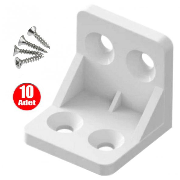 Aletçantam Mobilya Dolap Köşe L Gönye Bağlantı - 10 Adet ürün görseli 1