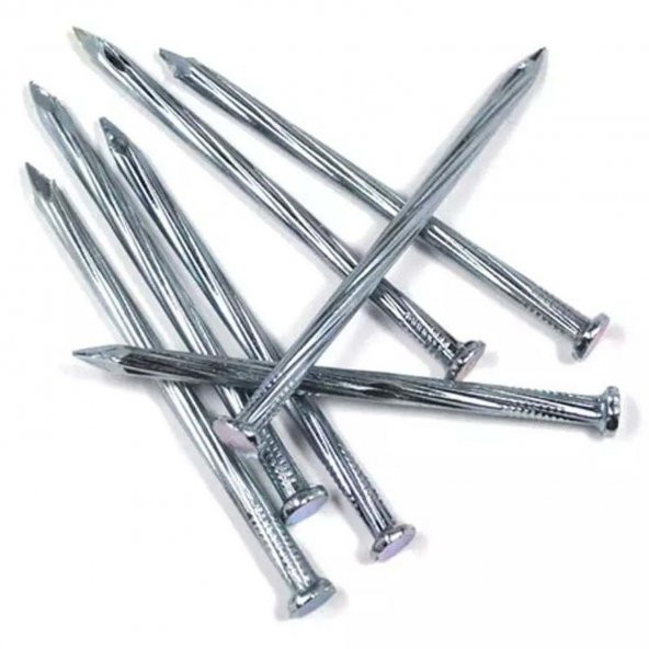 Çelik Çivi Beyaz Kanallı 5x80 25 paket 2500 Adet