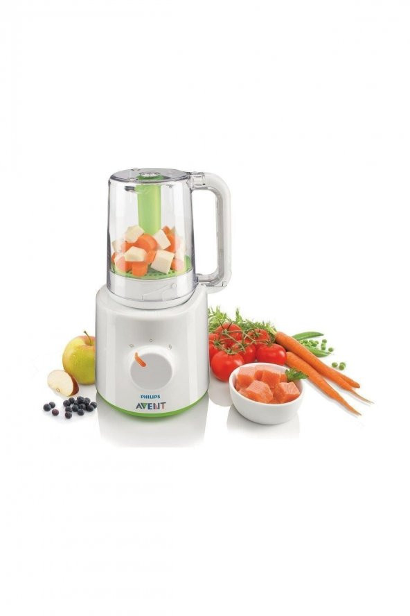 Philips Avent SCF870/22 2'si 1 Arada Wasabi Blender ve Buharlı Pişirici