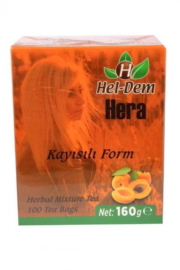 Heldem Hera Kayısılı Form Çayı 100 Süzen Poşet