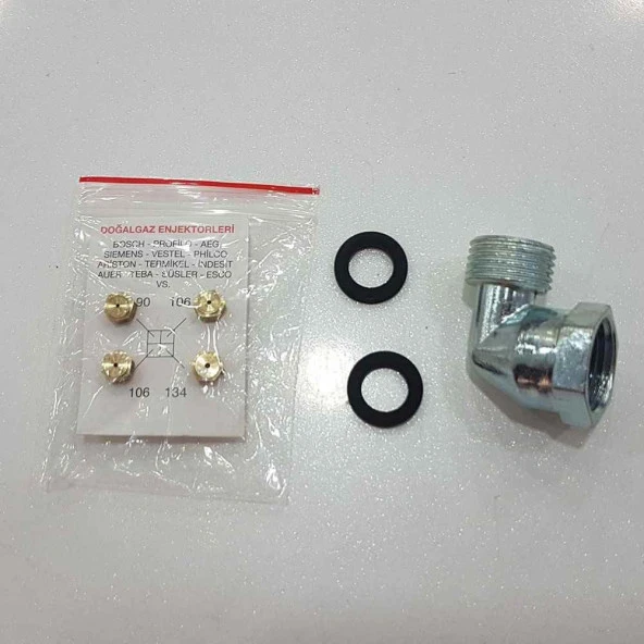 Doğalgaz Enjektör Ocak Memesi Takımı Dirsek ve Conta - Resim 9