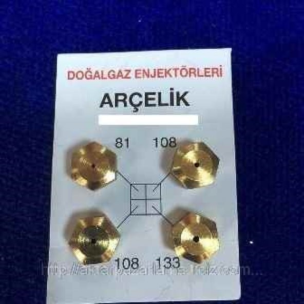 Doğalgaz Enjektör Ocak Takımı (ARCELİK )BEKO 9 MM - 2
