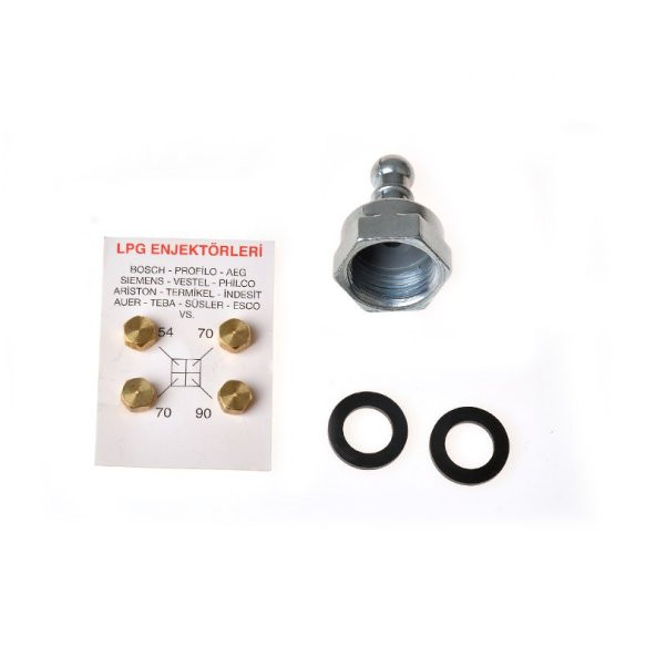 Lpg Ocak Memesi Enjektör 4 Lü Set Ve Dirsek Conta  Bütün Markalar - 3