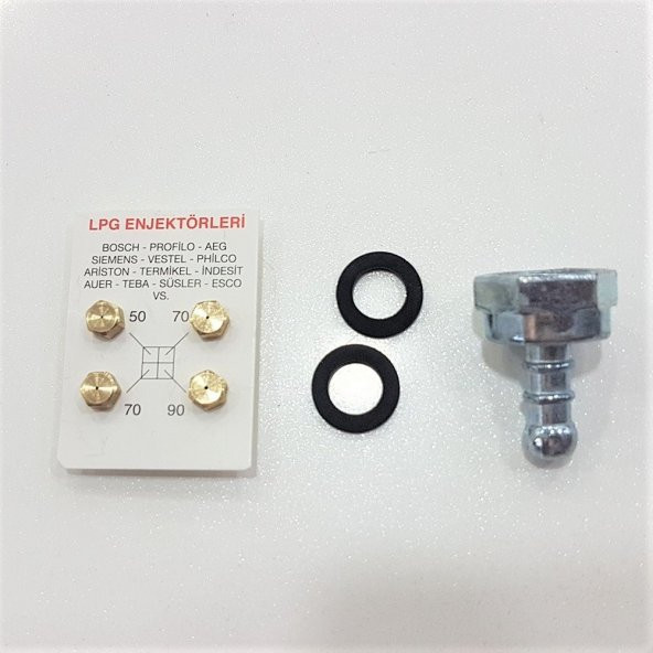 Lpg Ocak Memesi Enjektör 4 Lü Set Ve Dirsek Conta  Bütün Markalar - 8