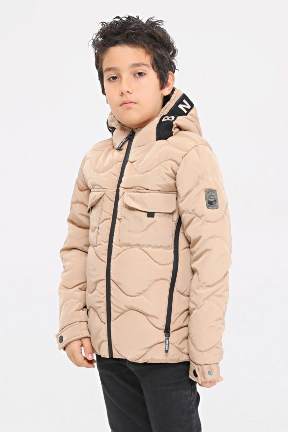 Benittokids Erkek Çocuk Mont Bej 51230B - 4