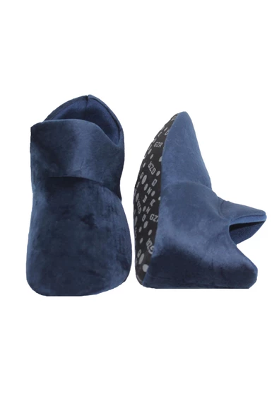 Gezer Lacivert Kışlık Ev İçi Panduf - Resim 3