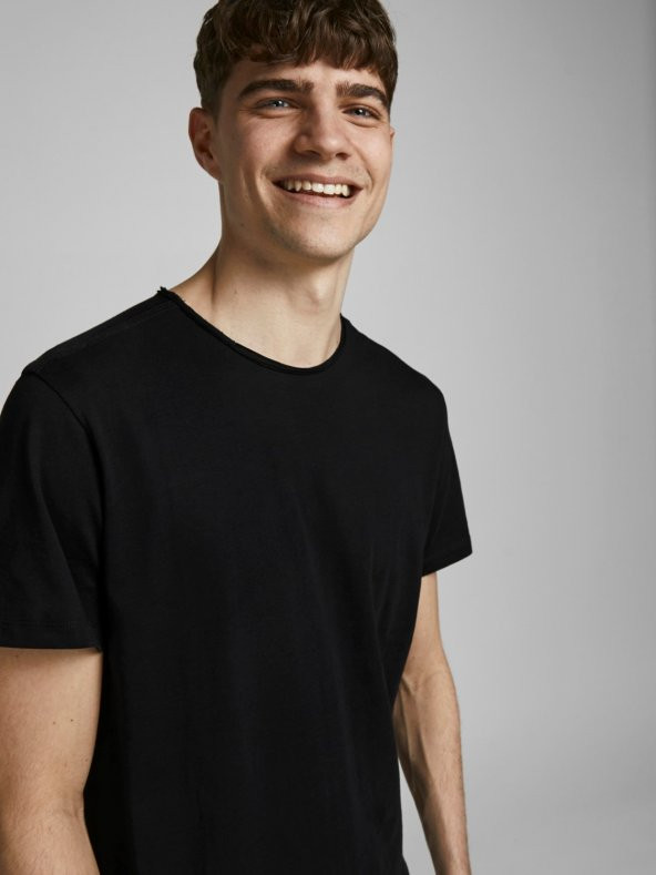 JACK JONES Yuvarlak Yaka Oval Kesim Tişört 12182498 - Resim 5