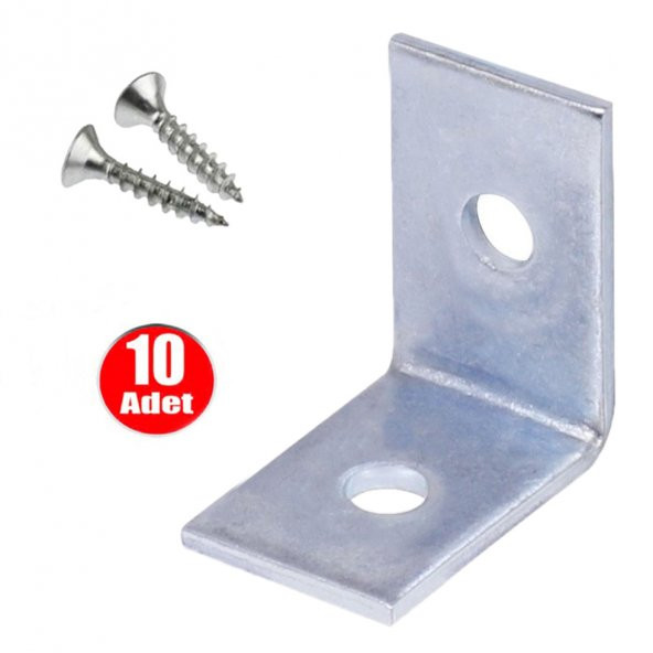 Aletçantam Mobilya Dolap Köşe L Gönye  20x25x25 Bağlantı  - 10 Adet ürün görseli 1