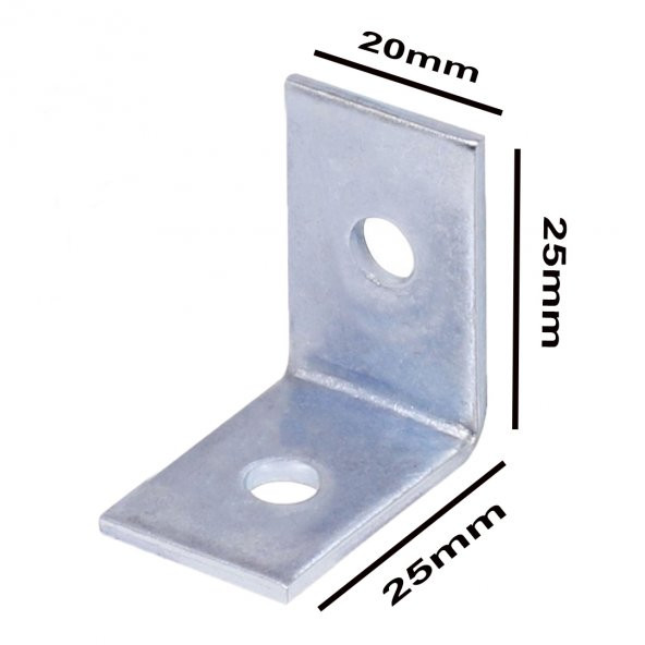 Aletçantam Mobilya Dolap Köşe L Gönye  20x25x25 Bağlantı  - 10 Adet - Resim 2