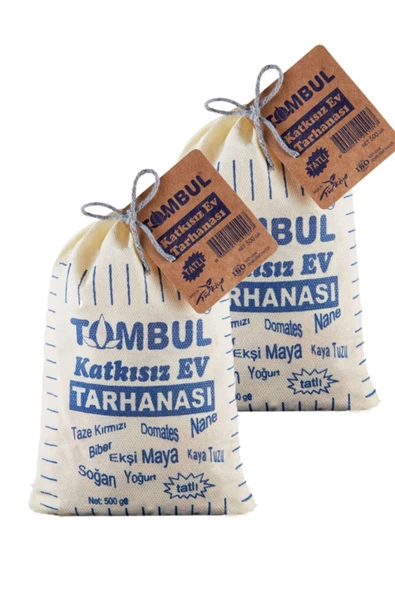 Tombul Katkısız Ev Tarhanası Tatlı 500 G  2 Adet (toplam 1000 G)