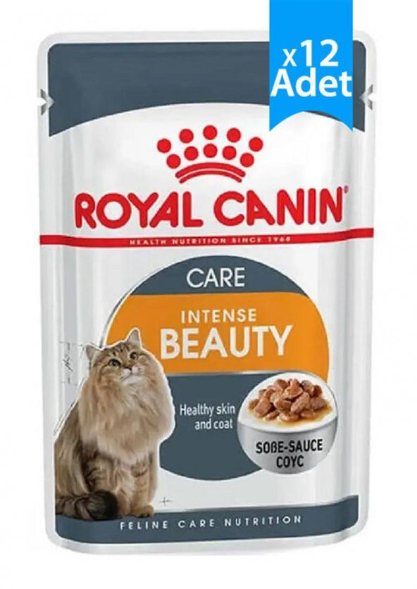 Royal Canin Intense Beauty Pouch Gravy Yaş Kedi Maması 85 Gr x 12 adet