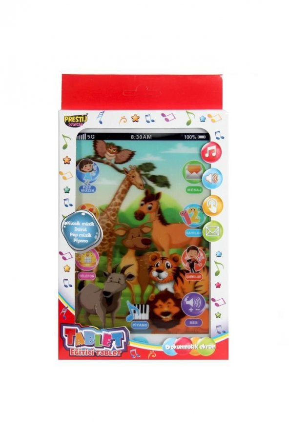 Prestij Oyuncak Eğitici ve Öğretici Pilli Eğlenceli Tablet 1+ Yaş Üzeri Çocuklar İçin - 4