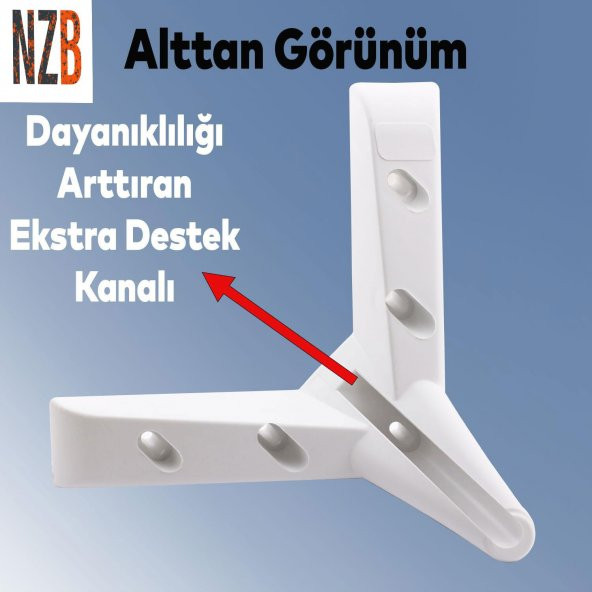 Lüks Mobilya Kanepe Sehpa Puf Koltuk Ayağı 10 cm Beyaz Baza Ayak - 3