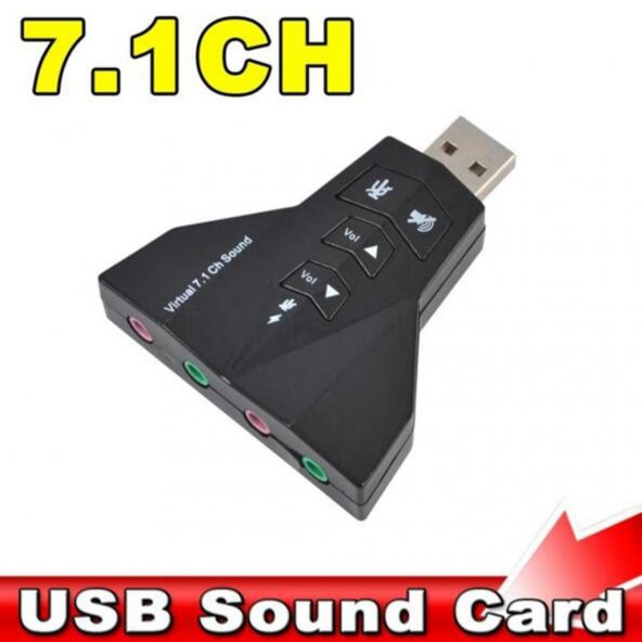 7 Kanal Mikrofon Destekli Çift Girişli Çevirici Harici Usb Ses Kartı - 5