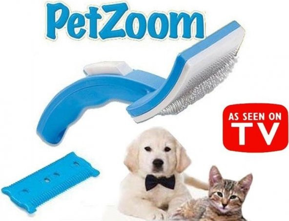 Evcil Hayvan Bakım Tarağı + Tüy Kesici Tarak Kedi Köpek Tüy Toparlayıcı  Tüy Alıcı Pet Zoom - 2