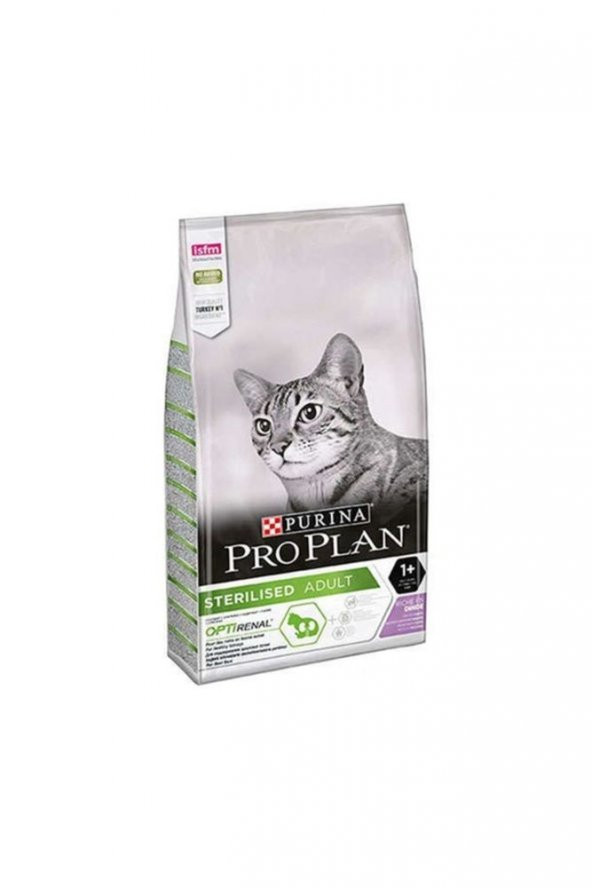 Pro Plan Sterilised Kısırlaştırılmış, Hindi Ve Tavuk Etli Yetişkin Kedi Maması - 10 Kg