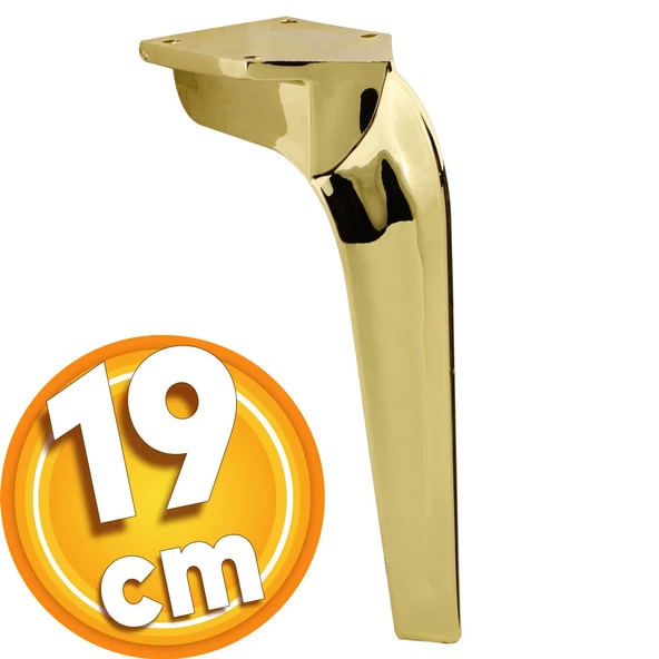 Repla Lüks Mobilya Kanepe Tv Ünitesi Konsol Koltuk Ayağı 19 Cm Gold Altın Ayakları
