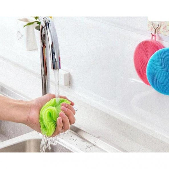 3B Trend Silikon Mutfak Bulaşık Yıkama Fırçası Tükenmeyen (2 Adet) - 6