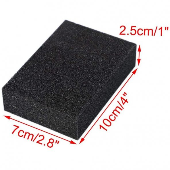 3B Trend Çok Amaçlı Siyah Sihirli Temizlik Süngeri 10 x 7 x 2,5 cm - 2