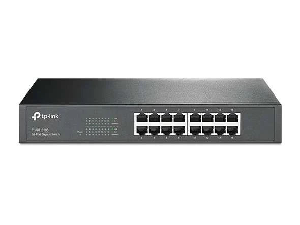 Tp-Link TL-SG1016D 16 Port 10-100-1000 Mbps Switch Çelik Kasa Rack Mount