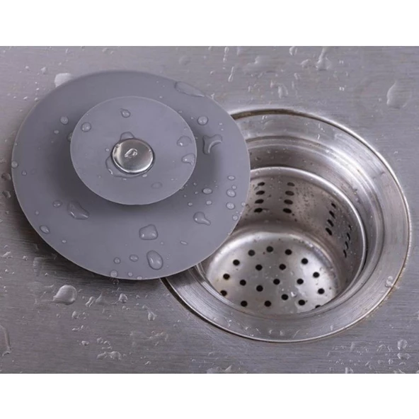 Küvet Lavabo Banyo Tıkacı Süzgeci Gider Tıkacı Tıkaç Evye Tıpa - 11