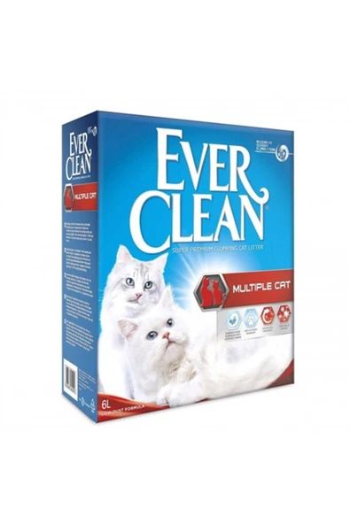 Ever Clean Multiple Cat İnce Topaklaşan Bentonit Kedi Kumu 10 L