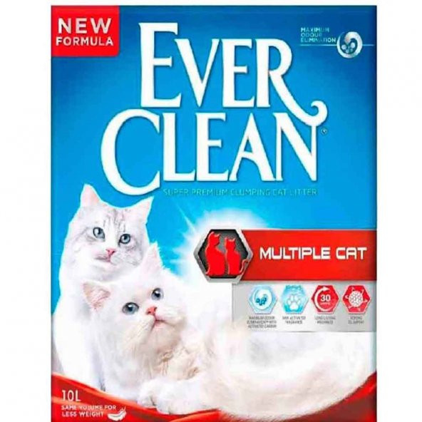 Ever Clean Multiple Cat İnce Topaklaşan Bentonit Kedi Kumu 10 L