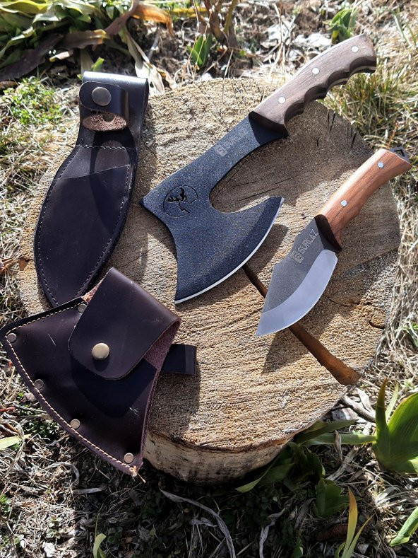 SürLaz Kamp Balta Outdoor Bıçak Kampçı Baltası 2 Parça Set - 2