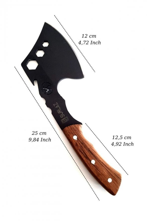 SürLaz Kamp Balta Outdoor Bıçak Balta 2Li Kamp Seti - 4