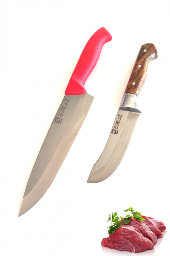SürLaz Şef Bıçak Seti Mutfak Bıçağı 2Li Set
