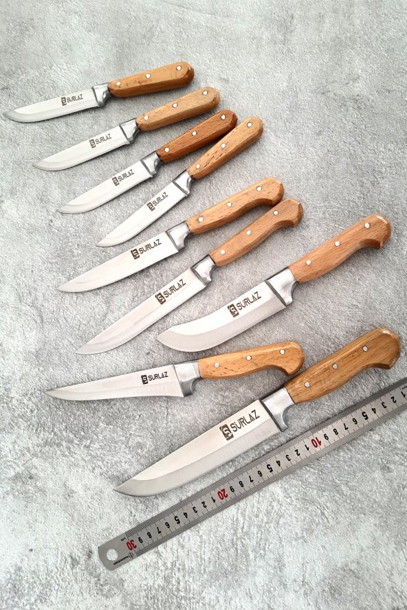 SürLaz Sürmene Set 9 Parça Mutfak Sebze Kasap Bıçakları