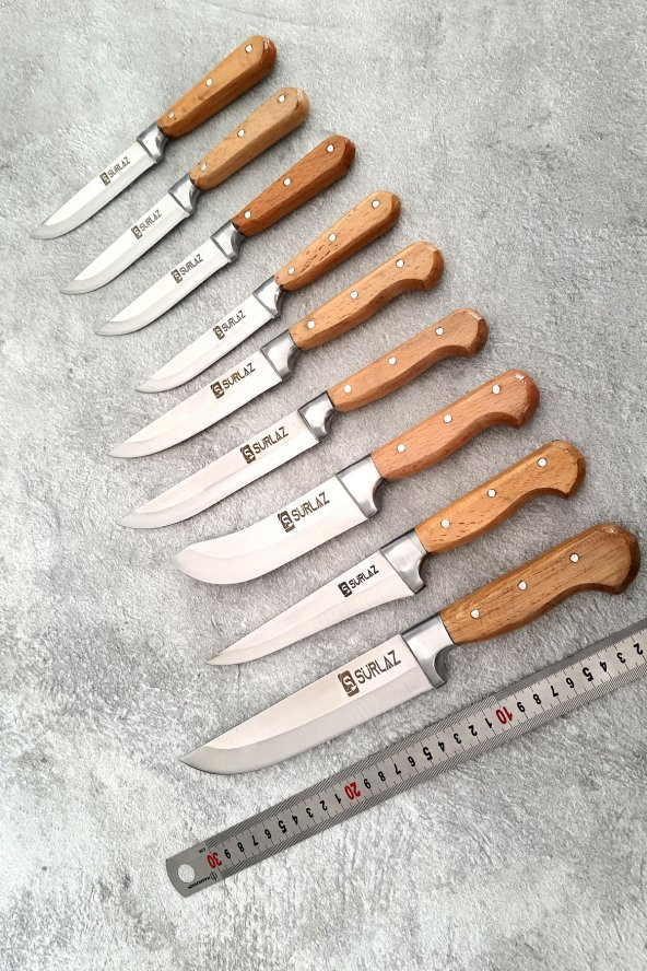 SürLaz Sürmene Set 9 Parça Mutfak Sebze Kasap Bıçakları - 2