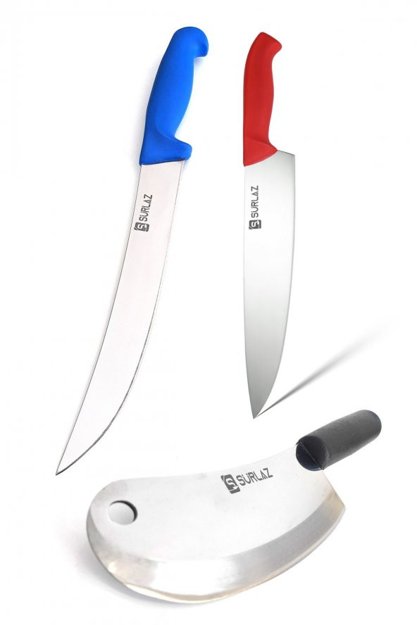 SürLaz Pro 3 Parça Mutfak Bıçak Seti