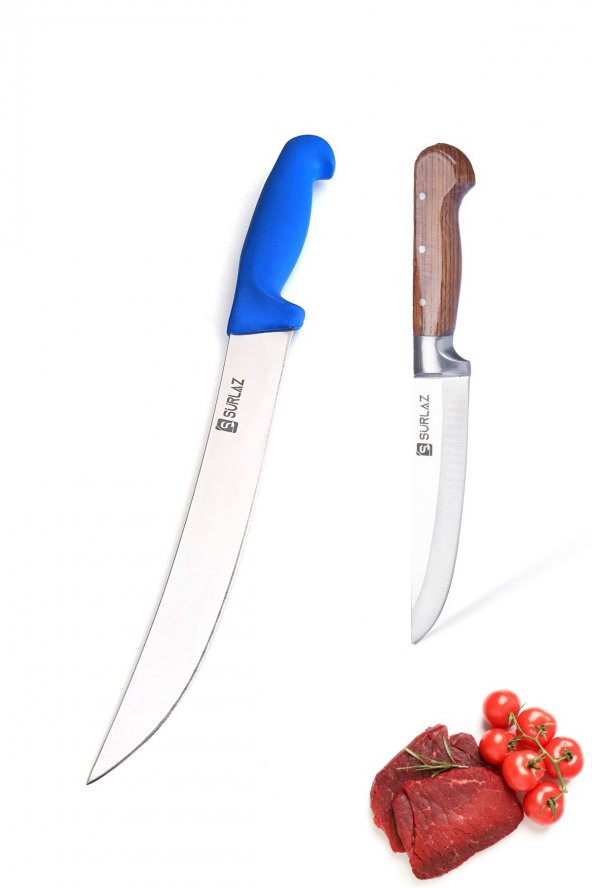SürLaz 2 Parça Mutfak Bıçak Seti Steak Bıçağı Salata Bıçağı