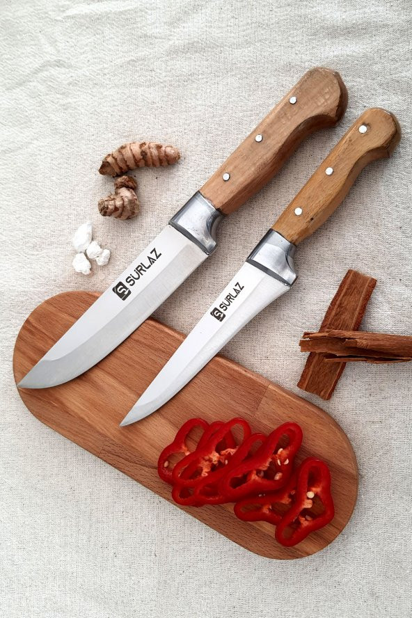 SürLaz Handmade Bıçak Seti 2 Parça Mutfak Bıçakları