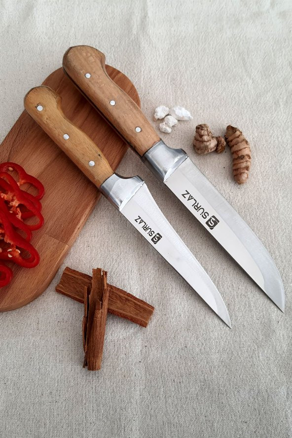 SürLaz Handmade Bıçak Seti 2 Parça Mutfak Bıçakları - 2