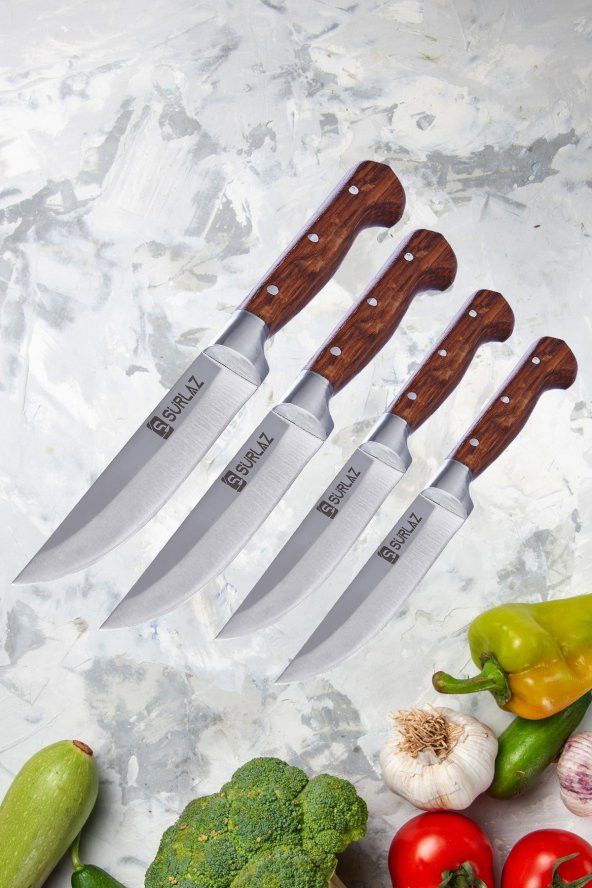 SürLaz Red Pro 7 Parça Mutfak Bıçak Seti - 3
