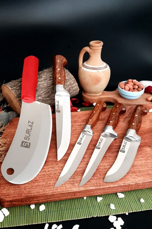 SürLaz Sürmene Mutfak Bıçak Seti Salata Bıçağı 5 Parça Set - 2