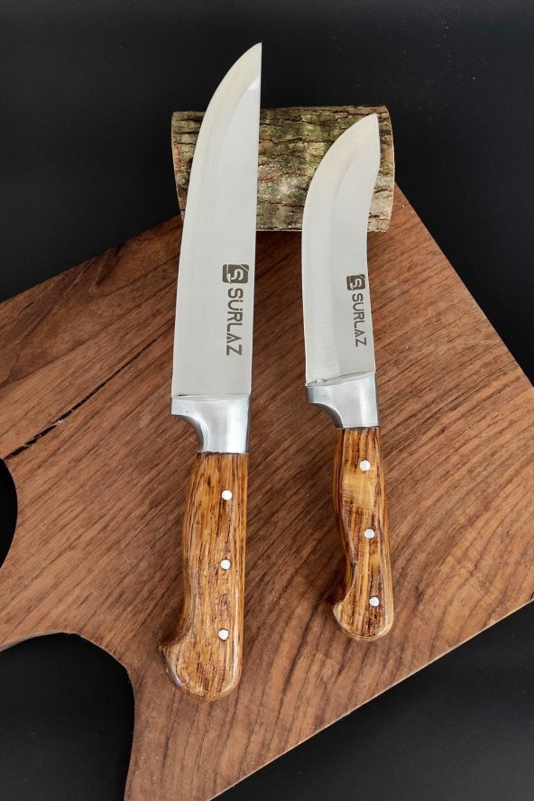 SürLaz Mutfak Bıçak Seti 2 Parça Handmade Y-2 - 3