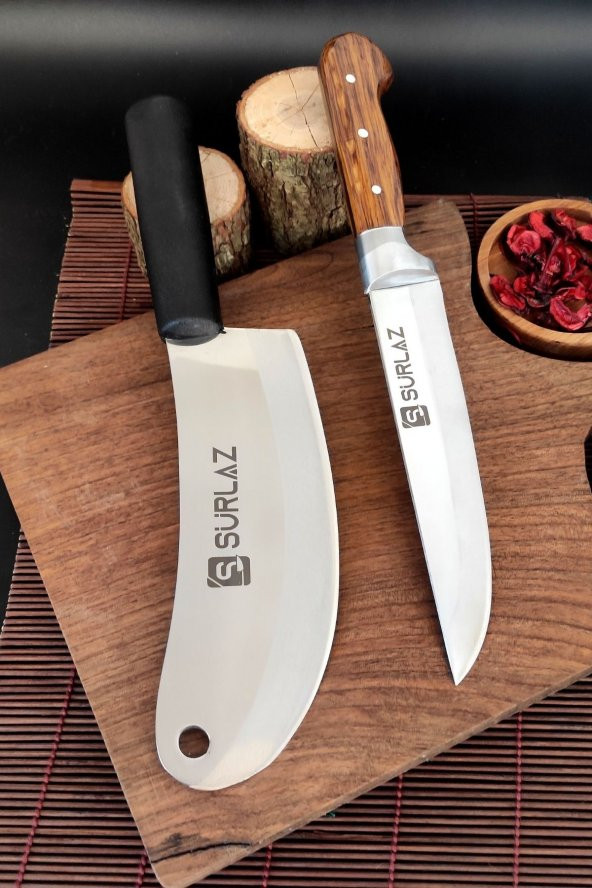 SürLaz Satır Zırh Bıçak Seti 2 Parça Handmade - 2