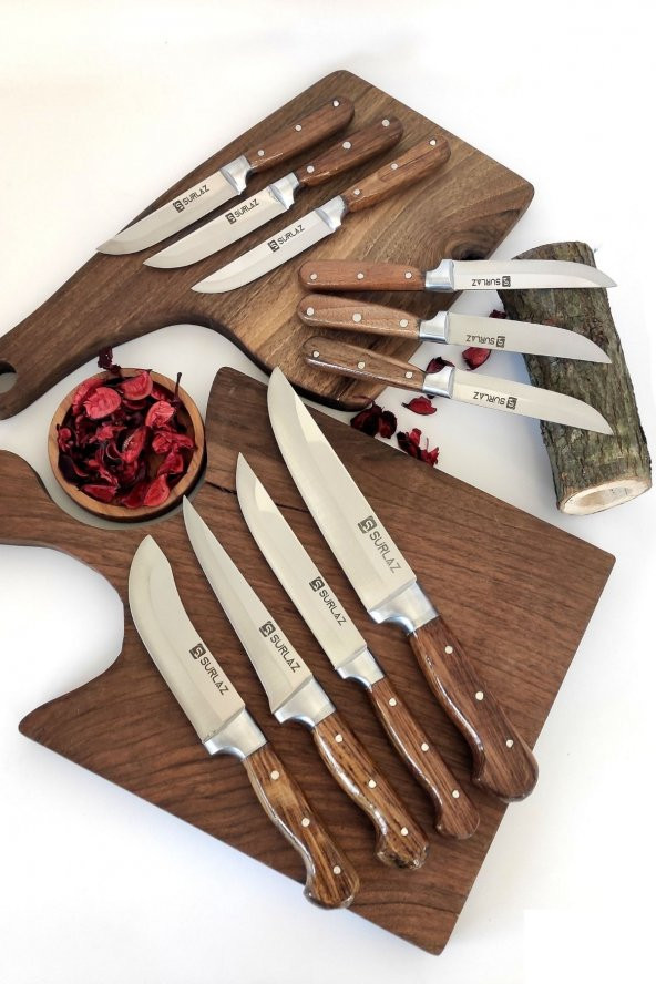 SürLaz 10 Parça Bıçak Seti Handmade Serisi Çeyizlik