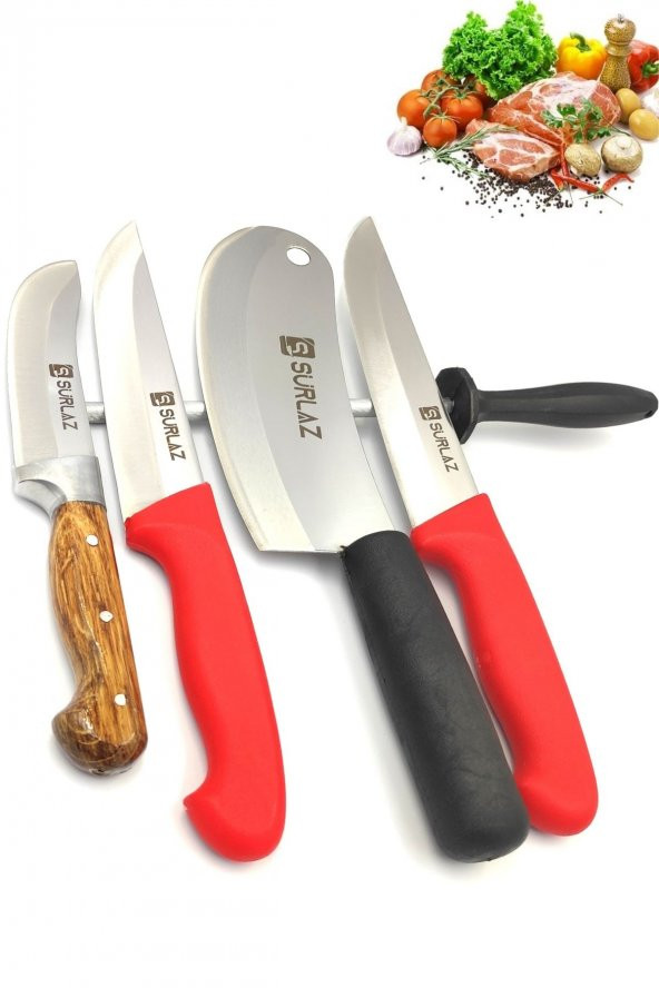 SürLaz 5 Parça Bıçak Seti Red Serisi - 2