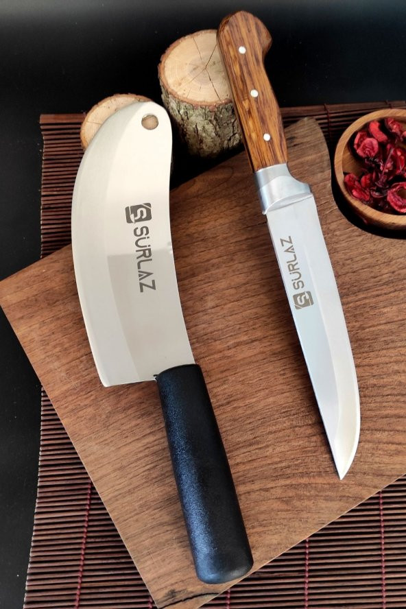 SürLaz Satır Zırh Bıçak Seti 2 Parça Handmade - 3