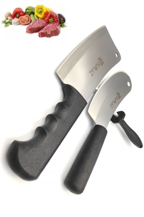 SürLaz Sürmene Kasap Satır Zırh Bıçak Seti 3Lü - 2