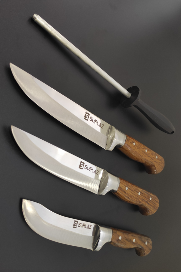 SürLaz Kasap Mutfak Bıçak Seti SürLaz Ultra Keskin Bıçak 3Lü Set