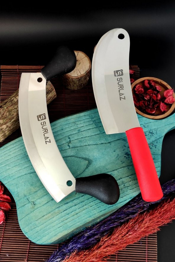 SürLaz Kıyma Soğan Bıçağı SürLaz 2Li Kebap Seti Satır Zırh - Resim 3