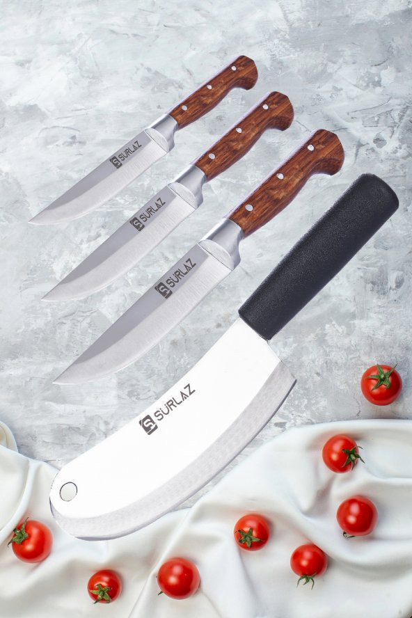 SürLaz Sürmene Mutfak Bıçakları 4Lü Set